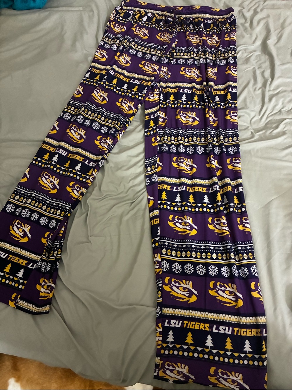 LSU Tigers Winter PJ Pants Size XL